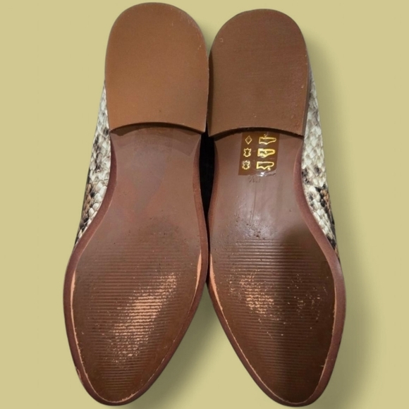 🐢 Madewell Frances Loafer Snake Embossed Leather Size 5.5 Excellent Condition - Picture 10 of 12